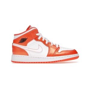 Nike Kids Bright Orange and White Sneakers